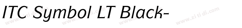 ITC Symbol LT Black字体转换